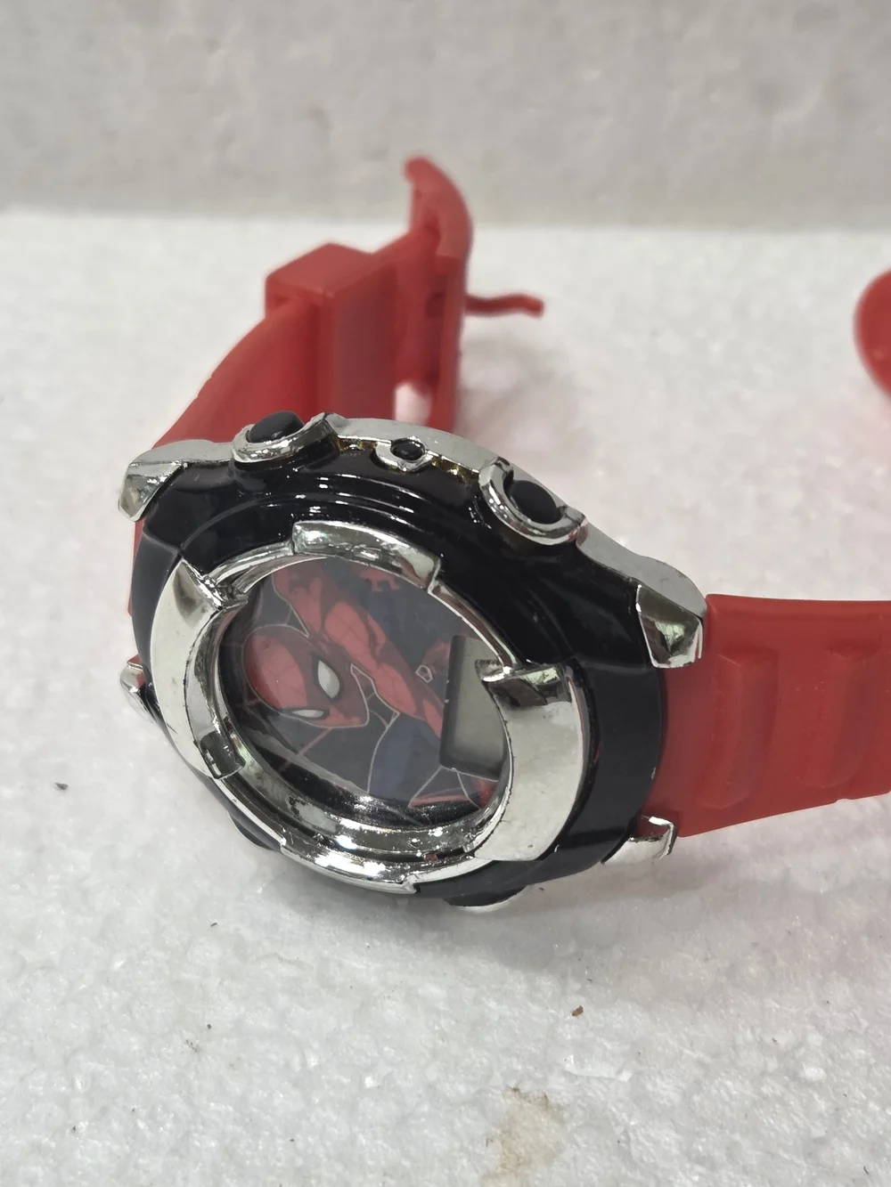 Accutime Marvel Red and Black Kids Digital Spider-Man Watch
